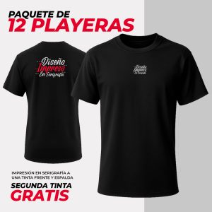 Pack 12 - Playera Cuello Redondo Serigrafía