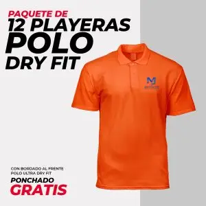 Pack 12 - Playera Tipo Polo Dry Fit