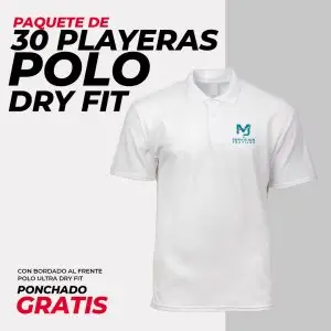 Pack 30 - Playera Tipo Polo Dry Fit