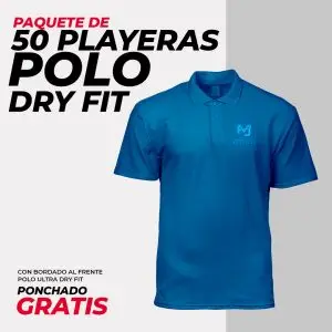 Pack 50 - Playera Tipo Polo Dry Fit