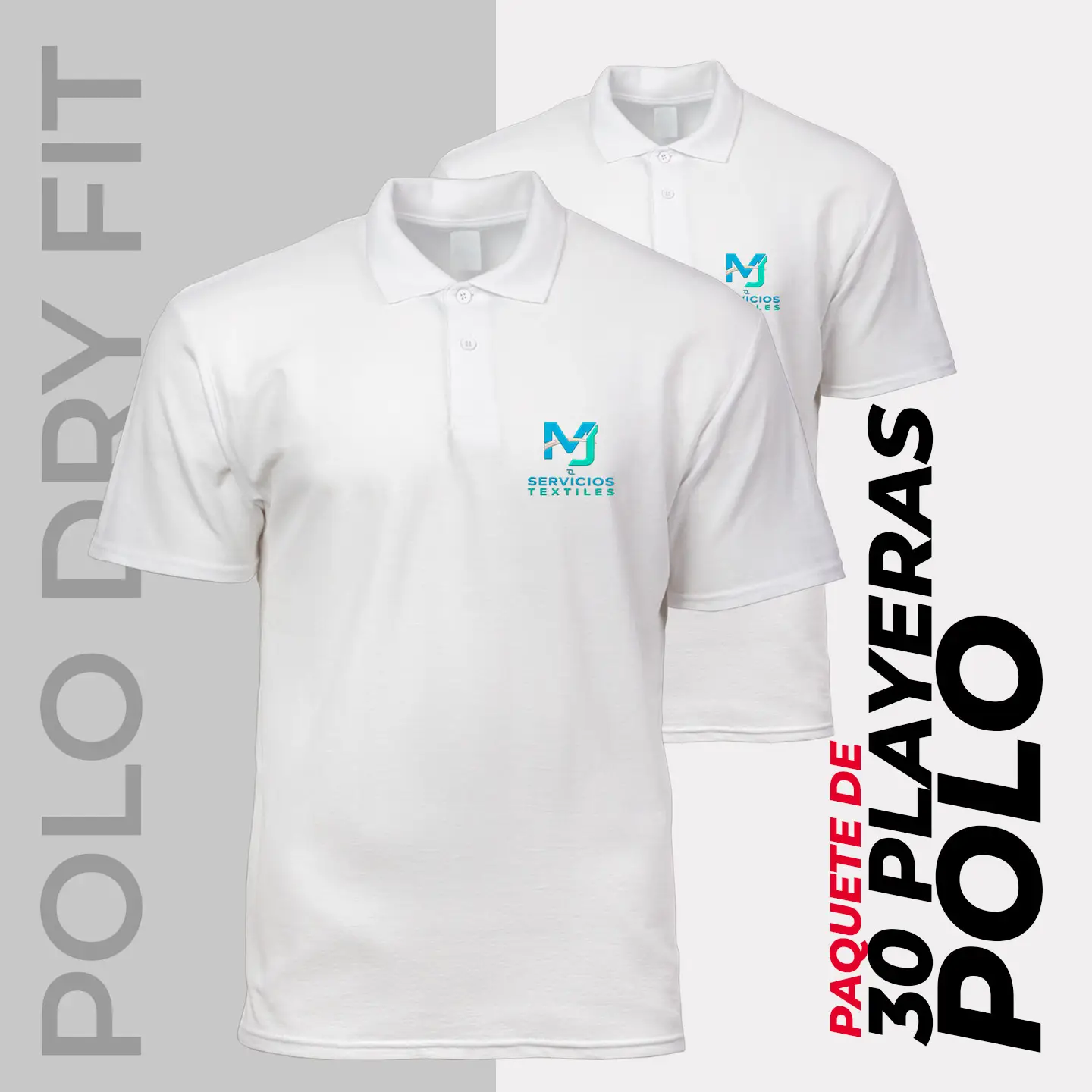 Pack 30 - Playera Tipo Polo Dry Fit - Imagen 4